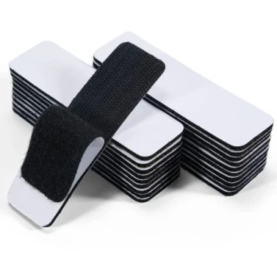 Imagen de 10 Piezas Cinta de Velcro Autoadhesiva, 3 x mm Adhesivo Doble Cara Extrafuerte con Cierre Velcro, Ancho Autoadhesiva y Gancho, Negra