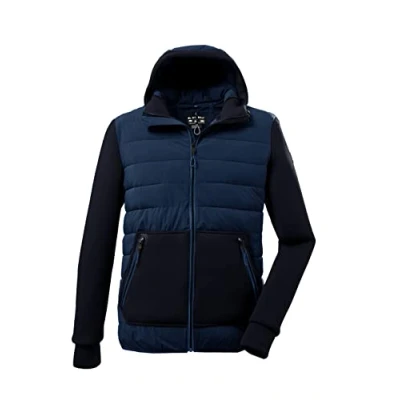 Imagen de Killtec Men&#039;s Chaqueta híbrida con capucha KOW 158 MN JCKT, dark petrol, S, 37572 000