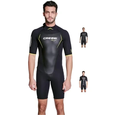 Imagen de Cressi Altum Wetsuit Man 3mm Traje de Neopreno Una Pieza o Shortry, Hombre, Negro/Rojo, XXL