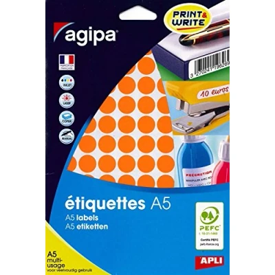 Imagen de APLI 114315 Funda 960 pastillas multiusos (15 mm de diámetro), color naranja