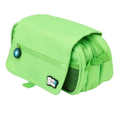 Imagen de Grafoplás Triple, Estuche Escolar 3 Compartimentos Con Solapa Niños Unisex, Verde (Green), 23 Cm