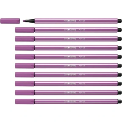 Imagen de Rotulador premium STABILO Pen 68 Caja con 10 unidades color ciruela