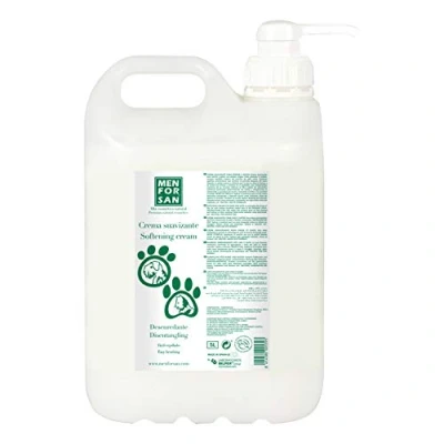Imagen de MENFORSAN Crema Suavizante Desenredante Perros Y Gatos, Blanco, 5 l