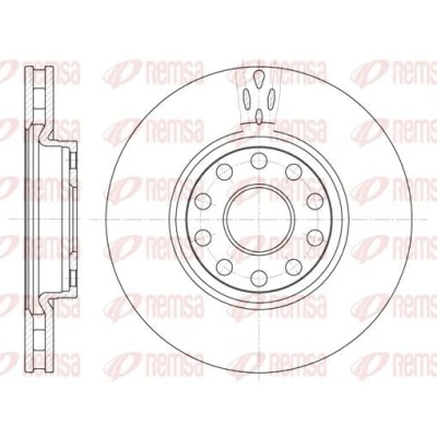 Imagen de REMSA 6479.10 Disco de freno Eje delantero 281, 281 26 10 ventilado ALFA ROMEO: 166, 164