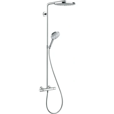 Imagen de Hansgrohe 27129400 Raindance Select S 240 columna de ducha, 3 tipos chorro, blanco/cromo