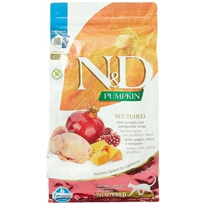 Imagen de FARMINA ND Cat Pumpkin NEUTERED CODORNIZ 1,5KG