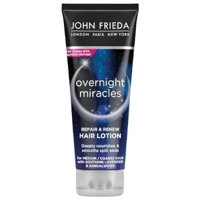 Imagen de JOHN FRIEDA Overnight Miracles 100 ml, Mascarilla de Noche para el Pelo, Repara y Fortalece Cabello, Resultado Suave Saludable, Rápida Absorción