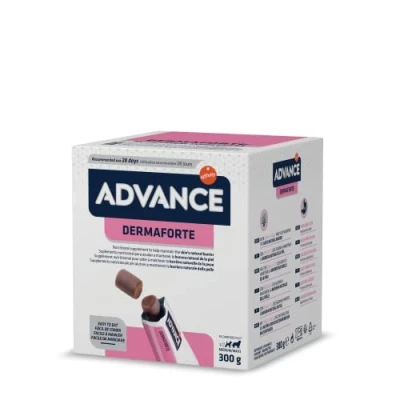 Imagen de ADVANCE Suplemento Nutricional para Perros Dermaforte, Caja de 60 Partículas 5 gr