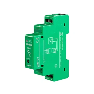 Imagen de Supla Zamel Medidor de pulso WIFI I Formato Rail DIN Serie Montaje Facil Medidas precisas Monitoreo del uso energía