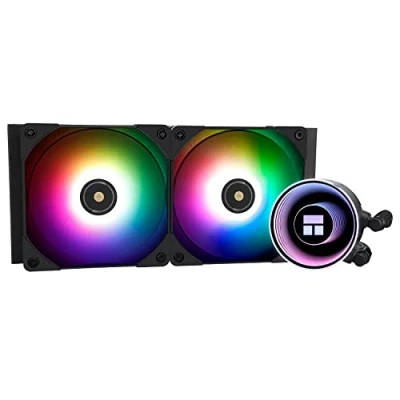 Imagen de Thermalright Frozen Notte 240 BLACK ARGB Refrigerador de CPU para refrigeración por agua, doble ventilador PWM, rodamiento S FDB V2, apto AM/AM4 AM5, Intel LGA 1700/1150/1151/1200/2011