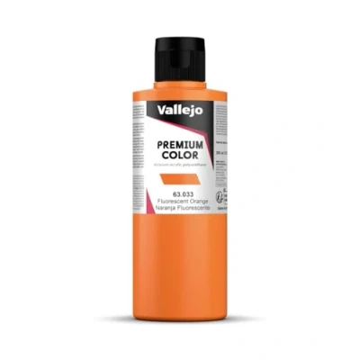 Imagen de Vallejo Naranja, Fluorescente, 200 ml, Color, 6.76 FL Oz (Pack of 1) (063033)