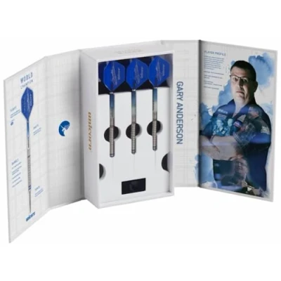 Imagen de Unicorn 2019 Edition Gary Anderson World Champion 90 Percent Dardo de tungsteno, Unisex, Azul, 21 g