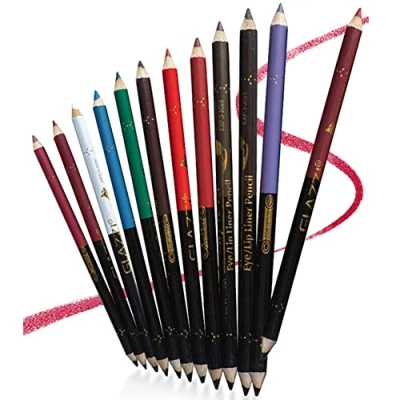 Imagen de 12 Colores Larga Duracion Delineador de ojos Labios Lápiz Cejas Cosméticos Belleza Maquillaje Impermeables al Agua