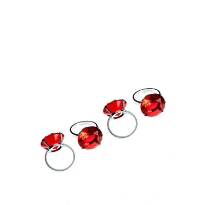 Imagen de Premier Housewares Juego de servilleteros (Forma Anillo con Diamante, 4 Unidades)
