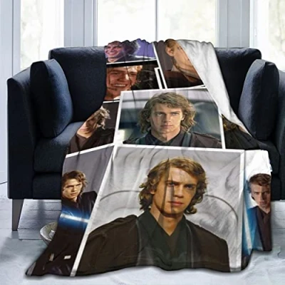 Imagen de YINGD Anakin Role Skywalker manta de franela ultra suave y ligera, aire acondicionado cálido para sofá, cama, 50 x 40 pulgadas