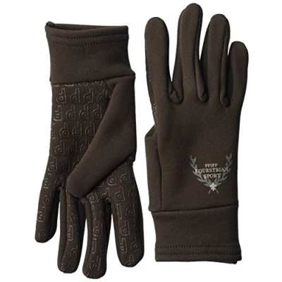 Imagen de PFIFF 101390 Guantes de hípica para Mujer (Talla M), Color marrón