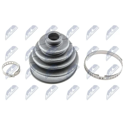 Imagen de NTY NOP 013 Fuelle Palier Eje delantero, lado de rueda con abrazaderas AUDI: 100 C4 Sedán, A3 Hatchback, A4 B5 SEAT: Leon I Hatchback