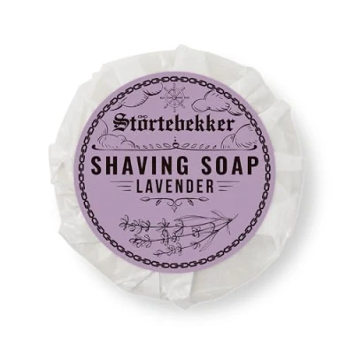 Imagen de Störtebekker® Premium Shaving Soap Lavanda Jabón hecho a mano para una espuma de afeitar abundante Perfecto afeitarse con maquinilla y navaja (70g (1 pc.))