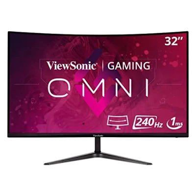 Imagen de ViewSonic VX3219 PC MHD Monitor Gaming Curvo FHD de 32&quot;, 240 Hz, 1 ms, sincronización adaptativa, Dos Altavoces Integrados, 2 HDMI, DisplayPort