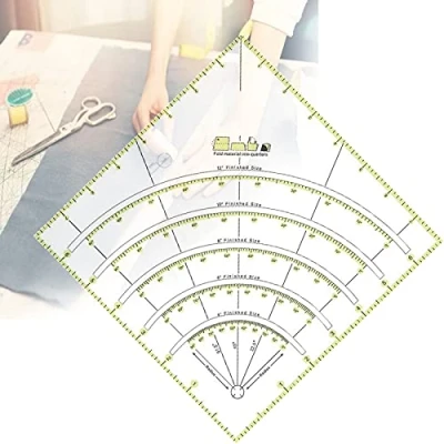 Imagen de Regla de Acrilico,Multifuncional Costura Acrílico Acolchado Patchwork Corte Quilting Ruler Transparente con Líneas Doble Color para