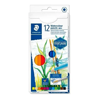 Imagen de STAEDTLER 14610C C12 Deisgn Journey. Caja con 12 lápices acuarelables de colores surtidos