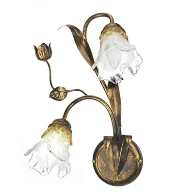 Imagen de ONLI Aplique Arianna 2 luces bronce