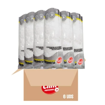Imagen de Clim Profesional Caja 6 Plumeros de Microfibra con Cabezal Extra Desmontable, para Limpieza Muebles y Superficies Delicadas