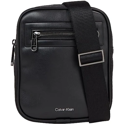 Imagen de Calvin Klein Elevated CON Reporter S Repreve Bandolera, Talla: One Size, Black tonal mono