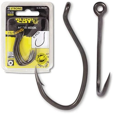 Imagen de Black Cat Mega Hook DG Size 6/0 (6 piezas) Anzuelos para siluro