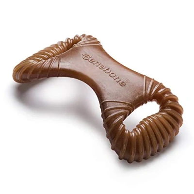 Imagen de Benebone 861350 Masticable Dental para Perros de maní Mediano/Regular, Nailon, marrón, Medium