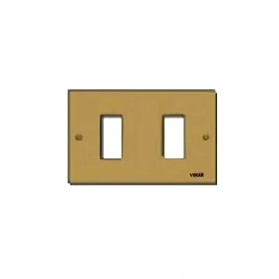 Imagen de Vimar serie 8.000 Placa 2 módulo aluminio presión 8000 bronce