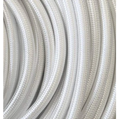 Imagen de Kopp 151502082 Cable Hilos, H03 VV F, 3 x 0,75 mm², 2 m, de Tela para lámpara, 250 V, Color Blanco