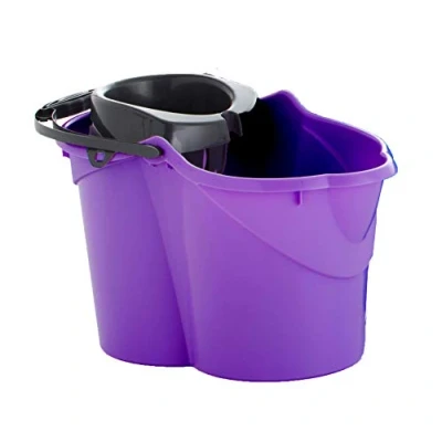 Imagen de Maya 09050 Cubo con Escurridor Ovalado, 15 L, Lila