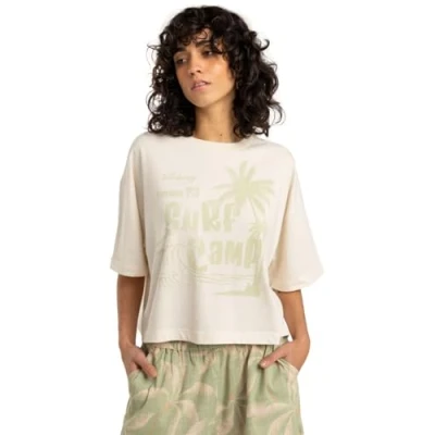 Imagen de Billabong Honoluna Camiseta estampada, Mujer, Talla: Medium, White