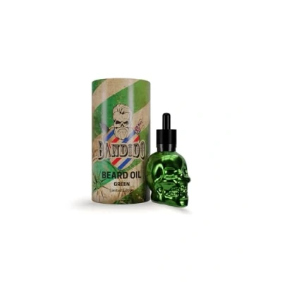 Imagen de Bandido aceite para barba el cuidado diario de la 3 días o completa, como regalo hombres, 40 ml con dispensador pipeta, diseño calavera, sérum