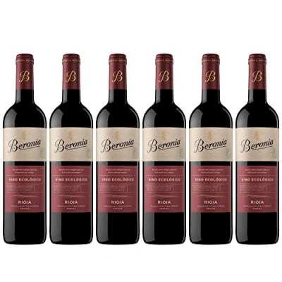 Imagen de Beronia Ecológico Crianza Vino D.O.Ca. Rioja 6 botellas de 750 ml Total: 4500