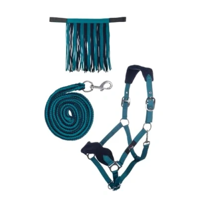 Imagen de HKM Conjunto Cabestro + Punto 10733 Navy Warmblut