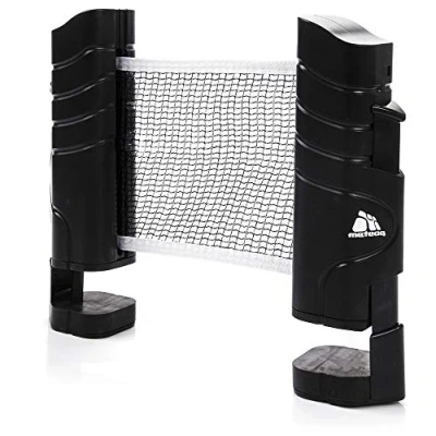Imagen de Red Ping Pong Neto para el Tenis de Mesa Longitud Ajustable hasta 200 cm Portátil Net Table Tennis Accesorio Entrenamiento y Actividades al Aire Libre Deportes (Negro)