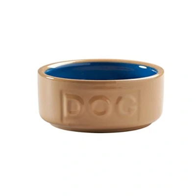 Imagen de Mason Cash Cane Cuenco de cerámica para Perro, 5 Pulgadas, Color Azul