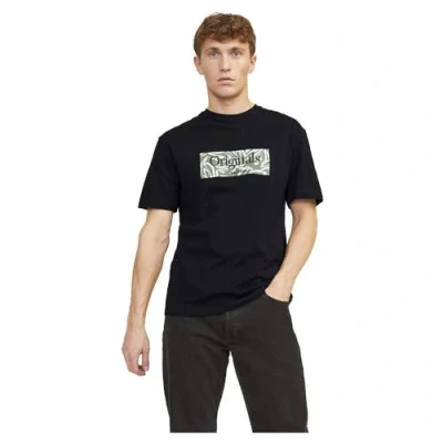 Imagen de Jack &amp; Jones Jorlafayette Branding TEE CREW NEC Camiseta estampada, Hombre, Talla: Small, Black