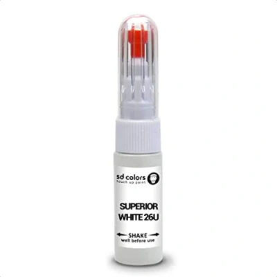 Imagen de SD COLORS superior blanco 26U compatible con Suzuki nuevo kit de reparación bolígrafo pintura retoque 20 ML SCIP código color