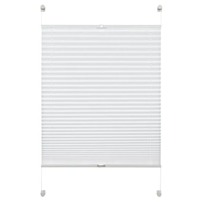 Imagen de Gardinia, Deco Company Estor Plisado Opaco, con Pinzas, Todas Las Piezas de Montaje Incluidas, Easyfix Dos rieles Control, Gris, 45 x 130 cm (Ancho Alto)