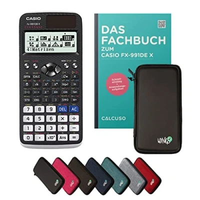 Imagen de CALCUSO Paquete Estándar Negro con Calculadora Casio FX 991DE X (Alemán)