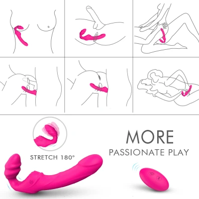 Imagen de CM Arnes Strapless Vibrador doble