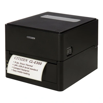 Imagen de Citizen CL E300 Impresora (LAN/USB/RS232, 203 PPP, 8 IPS, 4,65 Pulgadas, impresión wn, CLE300XEBXXX (203 dpi, Print w, 5 Roll, DT, ZPL, Datamax, EPL, Negro)