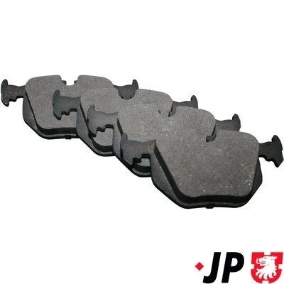 Imagen de JP GROUP 1463700910 Juego de pastillas freno Eje trasero preparado para indicador desgaste BMW: 7, X3, 3 Berlina, LAND ROVER: Range Rover