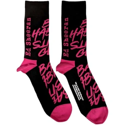 Imagen de Ed Sheeran Bad Habits (tallas 8 12) Calcetines negros, Black, talla �nica