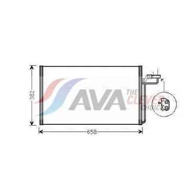 Imagen de PRASCO VOA5150 Condensador 15,5 13,8 Aluminio 617 R 134 a VOLVO: S40 II, V50