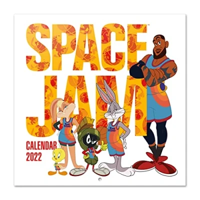 Imagen de Calendario Space Jam 2022 incluye póster de regalo pared anual pared│ mensual Producto con licencia oficial