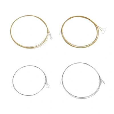 Imagen de SG Store 2 Juegos de Cuerdas Mandolina (.010 .034) con Extremo Bucle M101 Longitud Cuerda 29,5 Pulgadas Acero Inoxidable Chapado en Bronce Plata Y Oro